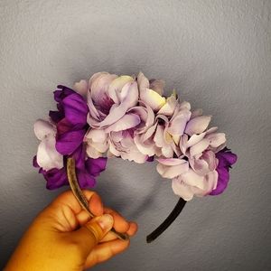Purple Floral Headband